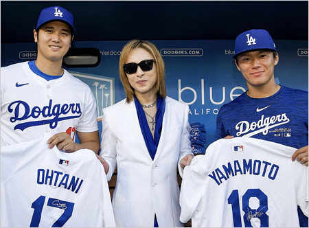 大谷翔平・YOSHIKI・山本由伸