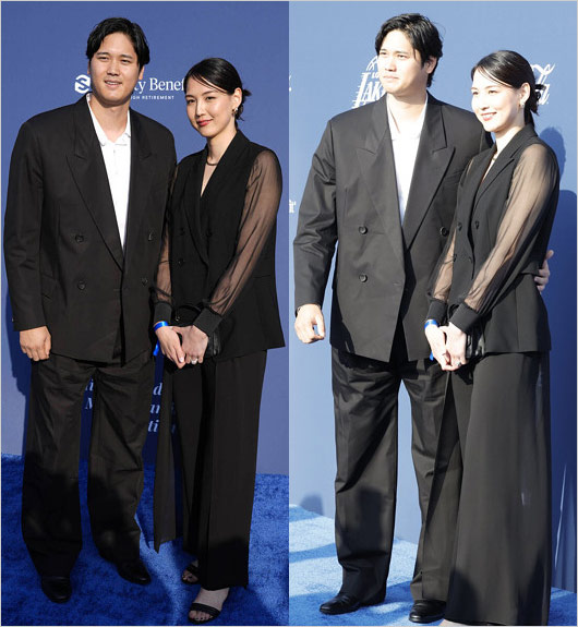 大谷翔平選手と真美子夫人がブルーダイヤモンドガラ出席時の画像