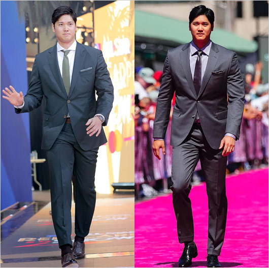 大谷翔平選手のスーツ姿