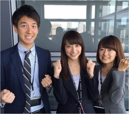 日本テレビ同期の平松修造アナ・笹崎里菜・尾崎里紗アナ