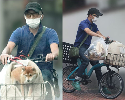 市川猿之助と愛犬の画像