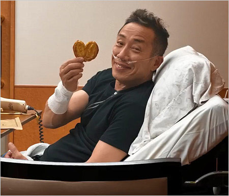 肺気胸で入院中の長渕剛