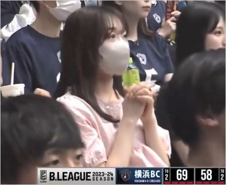河村勇輝選手の試合観戦の彼女・中森美琴
