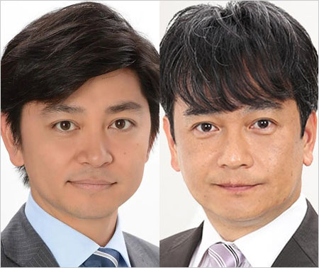 森圭介アナと矢島学アナ