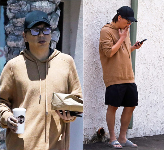 水原一平が路上喫煙、タバコ吸う姿の画像