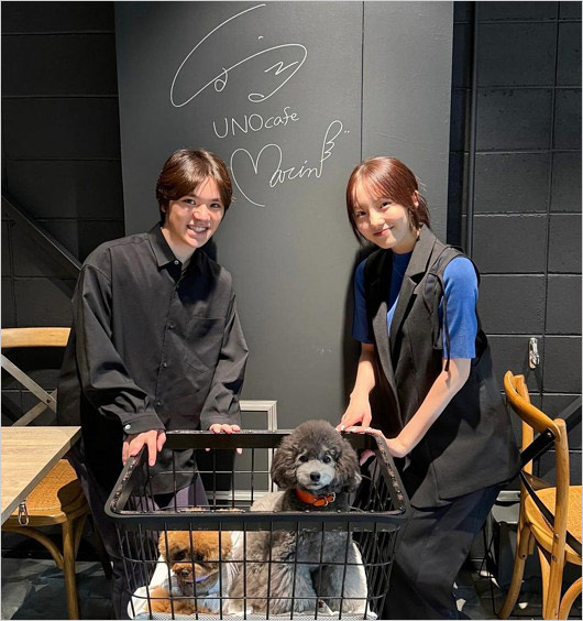 宇野昌磨と本田真凜ドッグカフェデート画像