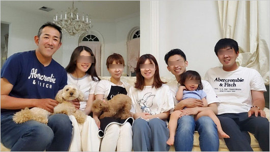 門倉健の家族写真