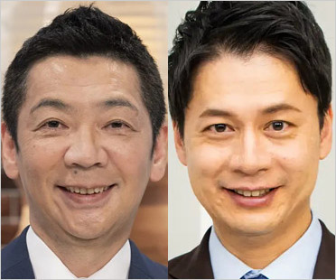 宮根誠司アナと石井亮次アナ