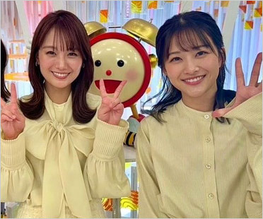 井上清華＆原田葵アナ