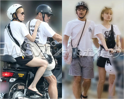 中野英雄とパートナー中山こころのデート画像