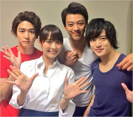 仮面ライダードライブ共演の稲葉友・内田理央・竹内涼真・上遠野太洸