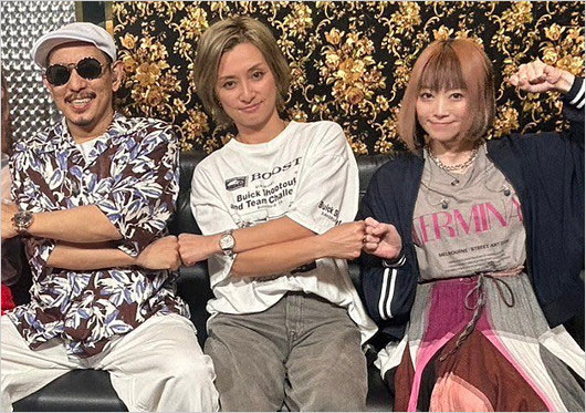元ヒスブルボーカルTama現在『モニタリング』で三木道三＆Do As Infinity伴都美子と共演時の画像