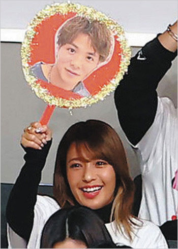 阿部一二三選手応援の彼女・橋本梨菜