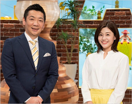 ミヤネ屋司会の宮根誠司アナと澤口実歩アナ