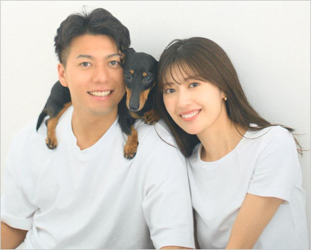 大町怜央アナと妻のモデル榊原美紅(森乃美紅)