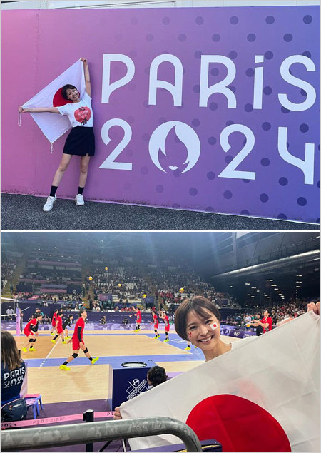 渡邊渚アナがパリ五輪観戦時のインスタグラム画像