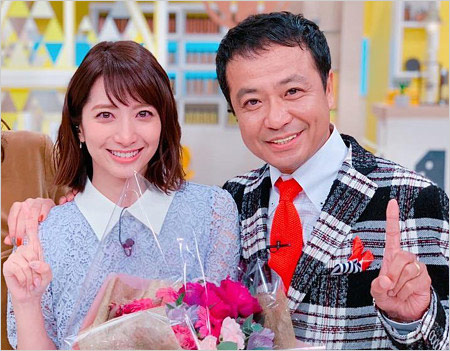 笹崎里菜アナと中山秀征
