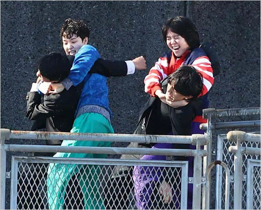 極悪女王撮影現場の画像