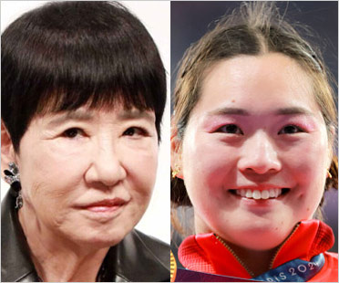 和田アキ子と女子やり投げ金メダリスト北口榛花選手