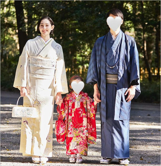 元ももクロ早見あかりと子供、元旦那の3ショット画像