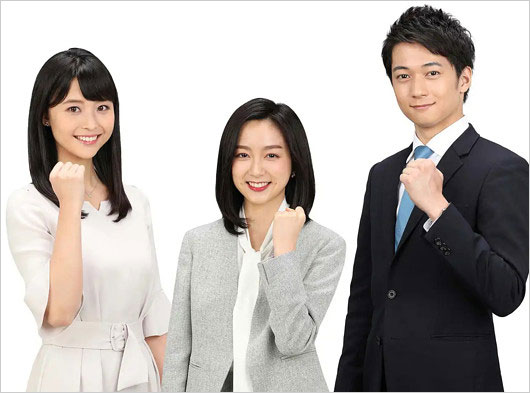 渡邊渚アナと同期・佐久間みなみアナ&德田聡一朗アナ