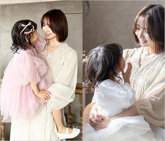 篠田麻里子と長女の画像