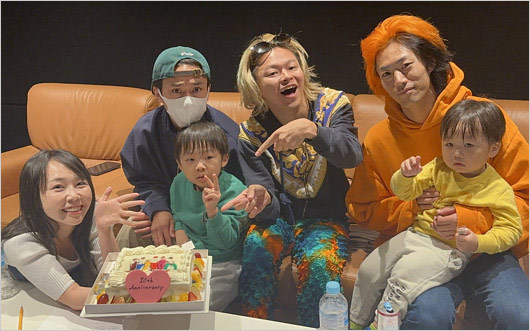 しばゆー・あやなん・子供と東海オンエアてつや、としみつの画像