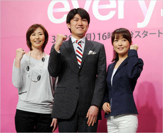 news every.初代メインキャスター陣内貴美子・藤井貴彦アナ・丸岡いずみアナ