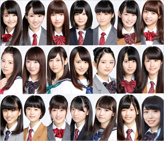 欅坂46の1期生メンバーの結成当初の顔画像