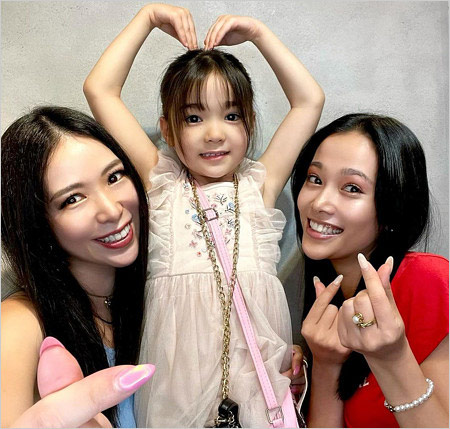 草刈正雄の長女・紅蘭、孫娘、次女・草刈麻有