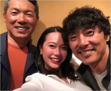 小久保裕紀監督と長女・小久保春菜&4軍監督・斉藤和巳