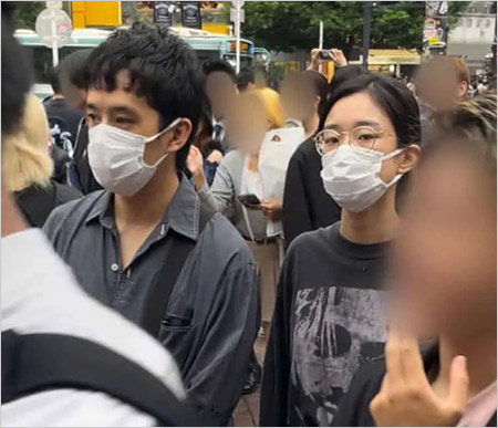 池松壮亮と河合優実の渋谷デート画像