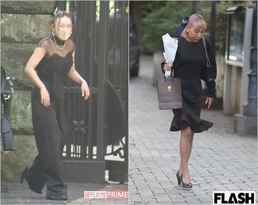 フワちゃんと青山テルマが、朝日奈央の結婚式出席時の画像