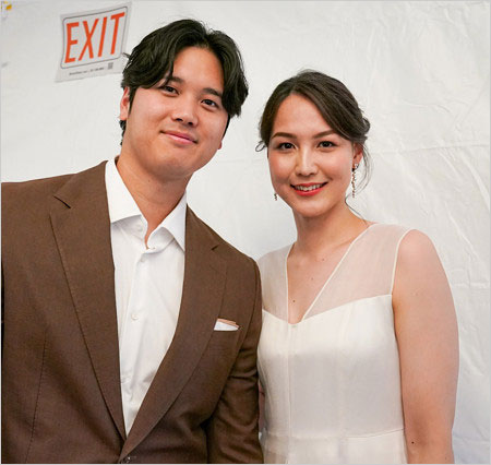 大谷翔平選手と真美子夫人