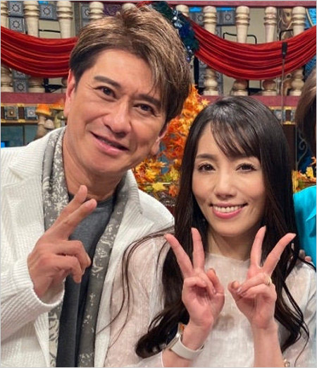 川崎麻世と再婚相手・花音『踊る!さんま御殿!!』共演時の画像