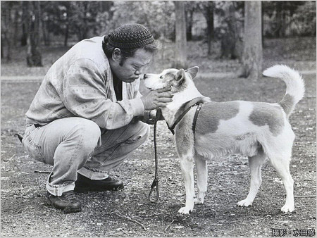 西田敏行と愛犬・八兵衛