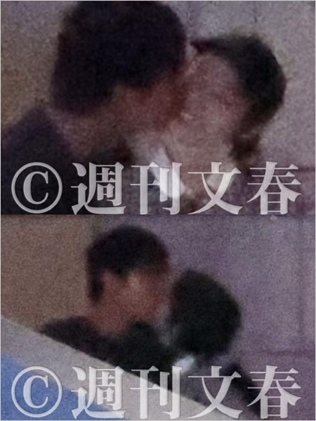 橋本環奈と中川大志の公園キス画像