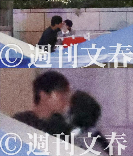 中川大志と橋本環奈の公園キス画像