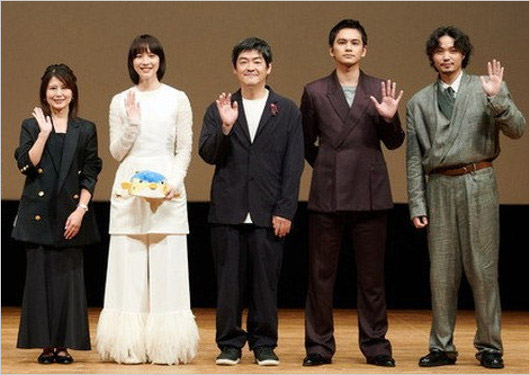 しずおか映画祭出席の佐津川愛美・のん・沖田修一監督・北村匠海・磯村勇斗