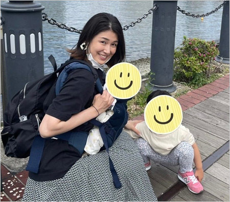加藤真輝子アナと子供の画像