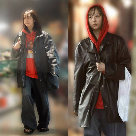 竹内涼真の妹たけうちほのか、とろサーモン久保田かずのぶの自宅マンション近くで買物姿