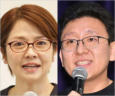 西山喜久恵アナと上垣皓太朗アナ