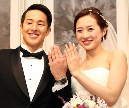 瀬戸大也選手と妻・馬淵優佳