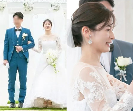TBS宇内梨沙アナと夫の結婚式画像