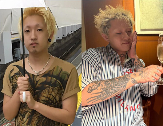 YOASOBI・Ayaseがタトゥー入れる前と現在の比較画像