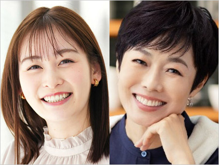 岩田絵里奈アナ・有働由美子アナ