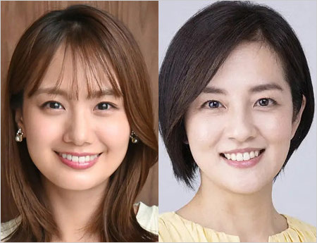 井上清華アナ・鈴木奈穂子アナ