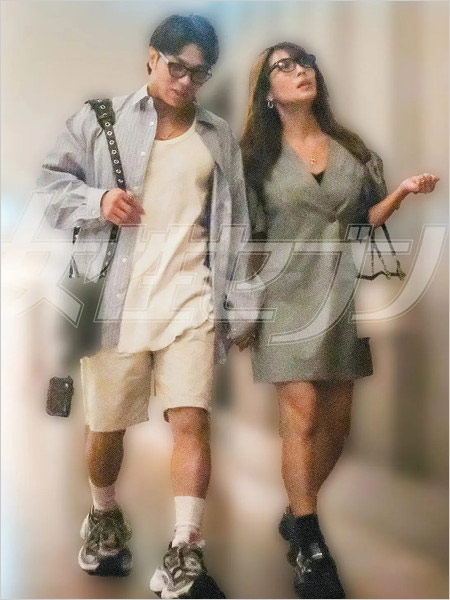 阿部一二三選手と彼女・橋本梨菜の手繋ぎ2ショット画像