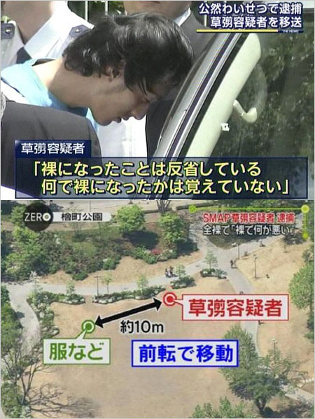 草彅剛が全裸でんぐり返し事件で公然わいせつ容疑で逮捕報道