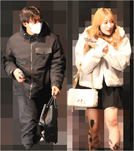 東克樹投手とセクシー女優・末広純の自主トレ不倫現場画像(週刊文春撮影)